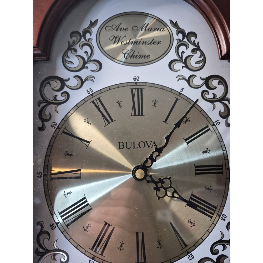 Bulova Westminster Ave Maria Chime Wall Clock Beautiful Clock That Keeps Time - Picture 10 of 16